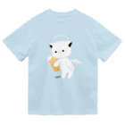 MochiMochi SHOPの白猫天使こむぎちゃん🍺 ドライTシャツ