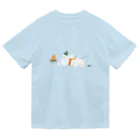 kiki25のアウトドアライフを満喫する白くま(冬) ドライTシャツ