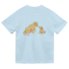 chippokeのゴールデンレトリバー親子 Dry T-Shirt