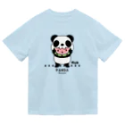 イラスト MONYAAT のスイカを食べるパンダちゃん C ドライTシャツ