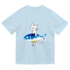 かまくらまいの魚サーフィン　カラー ドライTシャツ