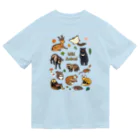 ちなきのこの野生動物たち ドライTシャツ