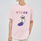 Planet EvansのNYASU ニャンコとナスの合体 ドライTシャツ