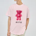 cocoartの雑貨屋さんの【As it is】（桃くま） ドライTシャツ