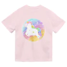 前田悠花｜イラストレーターの★虹色ユニコーン★ Dry T-Shirt