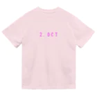 バースデーＴシャツのバースデー［2.OCT］ピンク Dry T-Shirt