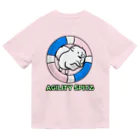 ehime@けだま&もち＆すみのAGILITY SPITZ「ぴょ〜んと飛ぶよ」 ドライTシャツ