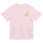 akiのそばにいてくれるうさぎ ドライTシャツ