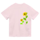 Lily bird（リリーバード）の風に揺れる向日葵 Dry T-Shirt