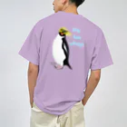 LalaHangeulのRockhopper penguin　(イワトビペンギン)　バックプリント ドライTシャツ