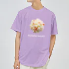 YOLKのポテトサラダ（POTATO SALAD／白文字） ドライTシャツ