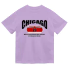 Never Say NeverのChicago～カレッジロゴ風～ Dry T-Shirt