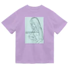 obosa_DENS/SABEAR_shop ＠SUZURIのrough drawing girl-1_ウェア Dry T-Shirt