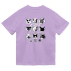 LONESOME TYPE ススの猫が世界を支配する9FACES（黒） ドライTシャツ