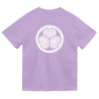 戦国神社 -戦国グッズ専門店-の徳川家康/三つ葉葵/ホワイト ドライTシャツ