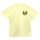 Forêt de Renardsのきつねキャンプ ドライTシャツ