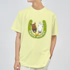 SHOP HAPPY HORSES（馬グッズ）のハッピーホース（蹄鉄カラフル） ドライTシャツ