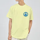 サトオのピースフォーウクライナ　ピースマーク(Peace symbol) Dry T-Shirt