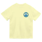 サトオのピースフォーウクライナ　ピースマーク(Peace symbol) ドライTシャツ