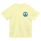 サトオのピースフォーウクライナ　ピースマーク(Peace symbol) Dry T-Shirt