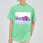 thatoneusernameのピンクのツリー Dry T-Shirt