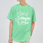 Jaguar E Mowのカエルネコ ホワイトロゴ Dry T-Shirt