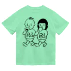 ランニングと朝食のランブレちゃんロゴTシャツ（背面白ロゴ） ドライTシャツ