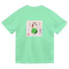 旅猫王子れぉにゃん👑😼公式(レイラ・ゆーし。)の(背景)メロンソーダ☆れぉにゃん Dry T-Shirt