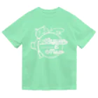 Jaguar E Mowのカエルネコ ホワイトロゴ Dry T-Shirt