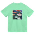 ノザキ-Nozakiの名画を楽しむてんとう虫〜水面の絵画〜 ドライTシャツ