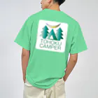 8garage SUZURI SHOPのTOHOKU CAMPERS ぐりーん ドライTシャツ