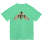 L_arctoaのウンモンスズメ幼虫と成虫 ドライTシャツ