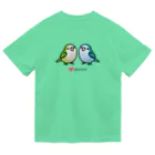 Cody the LovebirdのChubby Bird 仲良しオキナインコ ドライTシャツ