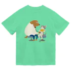 Quatre Illustrationの犬のお医者さん Dry T-Shirt