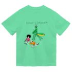 花くまゆうさくの背後にカマキリ Dry T-Shirt