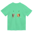 L_arctoaのカマキリの雌雄（背景透過ver） ドライTシャツ