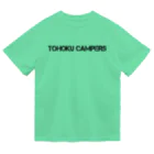 8garage SUZURI SHOPのTOHOKU CAMPERS ぐりーん ドライTシャツ