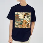 tamabestの浮世絵風美人図 ドライTシャツ