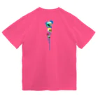 nanaqsaのLily Skull [Blue] ドライTシャツ