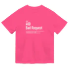 kengochiの400 Bad Request white letter ドライTシャツ