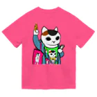 カレーゴハンナー  CURRYGOHANNERのドロステの猫 ドライTシャツ