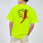 LalaHangeulのJAPANESE FIRE BELLY NEWT (アカハライモリ)　　バックプリント Dry T-Shirt