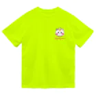 旅猫王子れぉにゃん👑😼公式(レイラ・ゆーし。)の(ピンクロゴ)顔だけ☆れぉにゃん ドライTシャツ