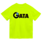 有明ガタァ商会のGATAロゴ【黒】 ドライTシャツ