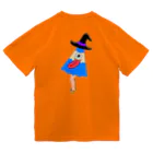 LalaHangeulのハロウィンしたい、からかさ小僧(オバケ)　バックプリント ドライTシャツ