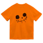 まちのやのハロウィンスカル(オレンジフラワー) ドライTシャツ