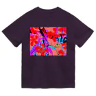 Planet Evansのアロハな花柄　ピンク Dry T-Shirt