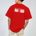 リジット・モータースポーツのRIGID前後白ロゴ Dry T-Shirt