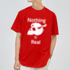 『NG （Niche・Gate）』ニッチゲート-- IN SUZURIのNothing Is Real.（白） ドライTシャツ