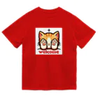 kk-welcomeの肉球で目隠し猫ちゃん ドライTシャツ